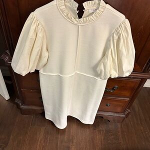 Gaudi' Cream Puff Sleeve Blouse